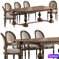 Monastery Rectangular Dining Table Restoration Hardware