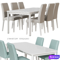 IKEA STRANDTORP / BERGMUND Table and chairs