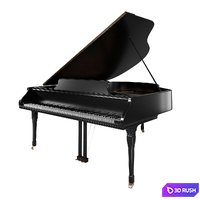 Grand piano classic detailed