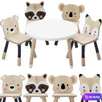 Tender Leaf Forest Table and Chair for Children