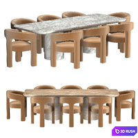 CUPOLA DINING TABLE and INES CHAIR