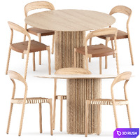 Ticino chairs by Living Divani and Palais Royal table by Asplund