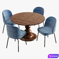 Be Pure Home Blanco Table Vogue Chair