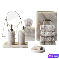 Stone bathroom accessories