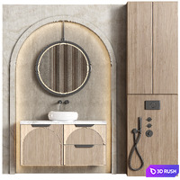 Bathroom furniture 003 in a modern minimalist style