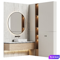 Bathroom furniture 06 modular in a modern minimalist style
