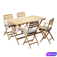 Selandia Dining Table Rectangle + Armchair by DWR
