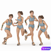 Runner Woman 04 poses