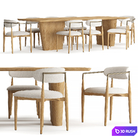 RH Dalia Rectangular Dining Table