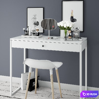 Dressing table with decoration