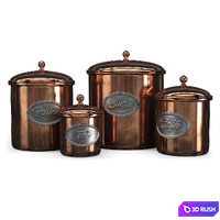 Aged copper cans