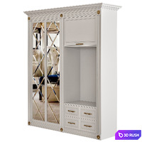 Beautiful wardrobe for the hallway with doors