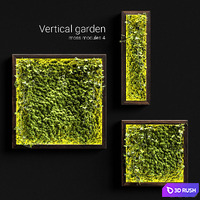Vertical garden. Moss modules 4