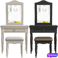 Toulouse Antique French Style Dressing Table Set