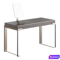 Fendi Aura Lady Desk with Mirror (Charcoal Fiddleback Sycamore)
