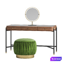 ROSIE dressing table and RENE by LASKASAS ottoman