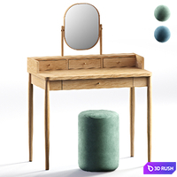 Lussan dressing table and Luxore ottoman LA REDOUTE INTERIEURS