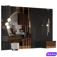 Wall panel and dressing table