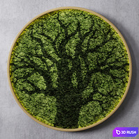 Moss wall tree