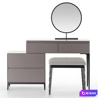 Dressing table HOMARY Gray Makeup Vanity Set