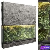 Collection outdoor plant stand vertical garden wall glass box vase