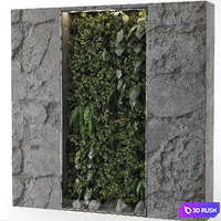Indoor Wall Vertical Garden Behind the Glass - Set 698