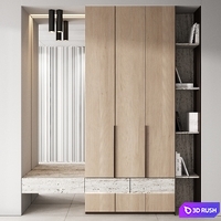143 hallway zone 02 minimal wood japandi 02