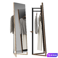 Floor mirror with hanger Hugo