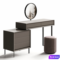 Curved desktop mirror