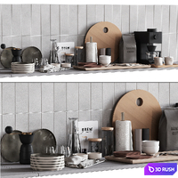 511 kitchen decor set accessories 08 dishes and coffee kit 01