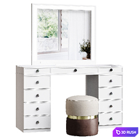 Tresanti Alexandra Vanity Table with LED Lighted Mirror