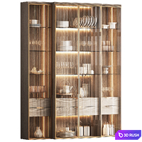 Wardrobe/display with dishes