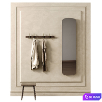 Hallway with hanger and mirror from Bolia