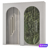 Wall Vertical Garden Behind the Glass 2687