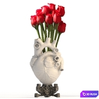 Heart Vase 2_White