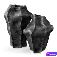 Rough ceramic vases