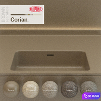 Dupont Corian Kitchen Countertops Brown 5