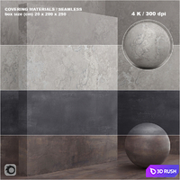Material (seamless) - coating, stone, plaster set 54