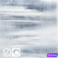 Wet glass - drops in the rain