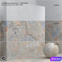 Material (seamless) - coating, concrete, plaster set 68