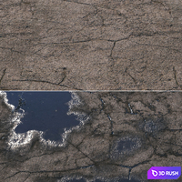 Wet asphalt material 05 4k seamless PBR
