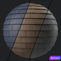 Roof Tile Materials 101- Concrete Roofing | Sbsar Seamless, Pbr, 4k