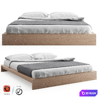 Ki - Low Loft Wooden Bed