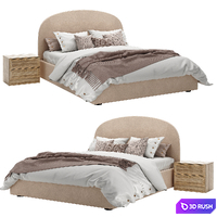 Toulouse bed and Mayer bedside table