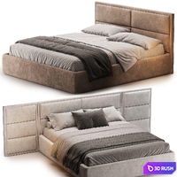 Bed MILA velor Alkantara