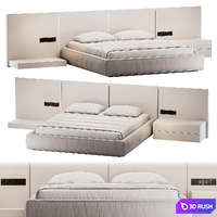 Modern wooden bed