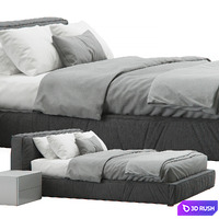 Twist Platform Bed by Rossetto
