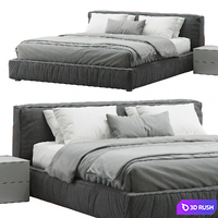 Twist Platform Bed by Rossetto