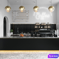 COFFEE SHOP (vray GGX, corona PBR)