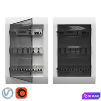 36-module Schneider Electric Easy9 built-in electrical panel